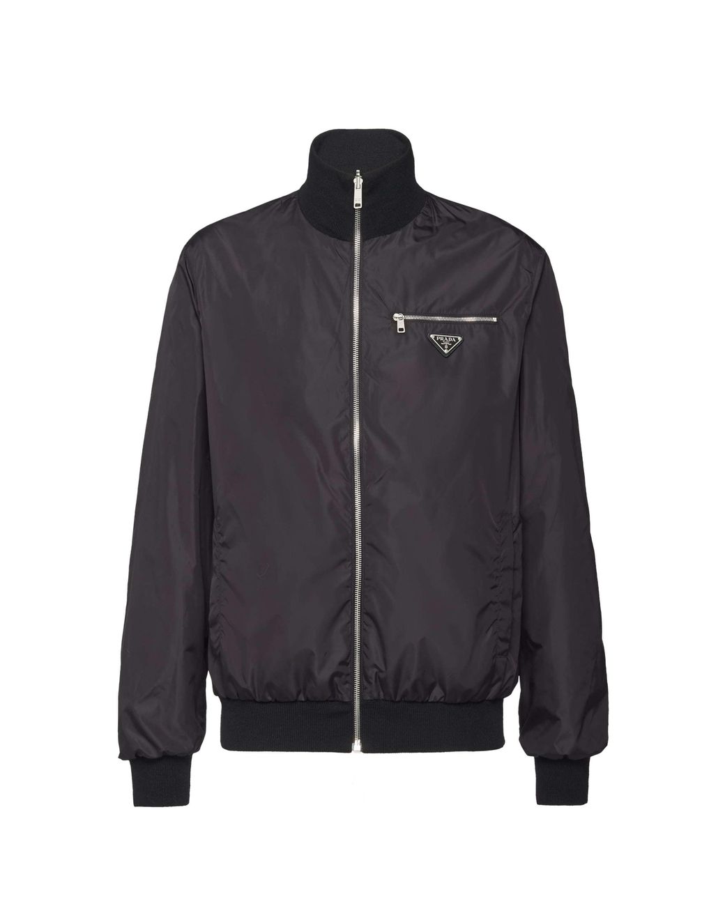 Prada Blue Reversible Wool And Nylon Jacket Double-Sided Pilot Jacket for men