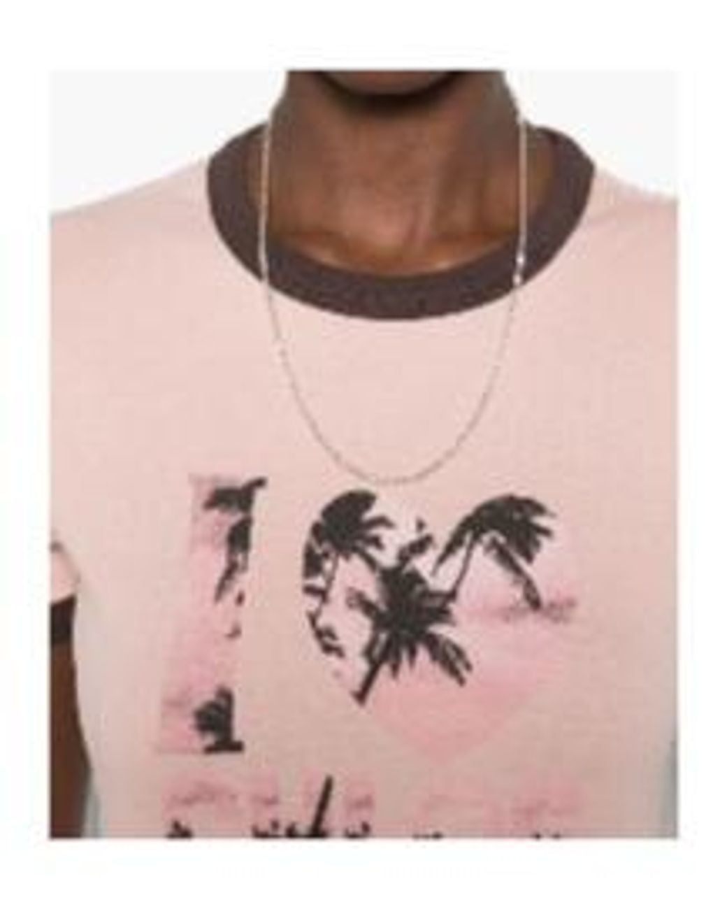 Chloé Pink Chloé Palm Tree Printed Crewneck T-Shirt