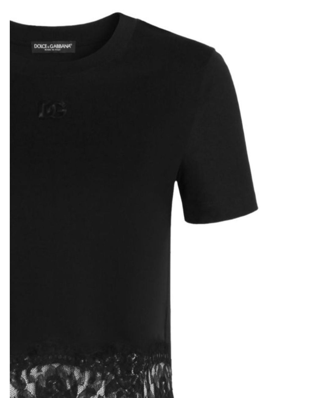 Dolce & Gabbana Black Crew-Neck T-Shirt