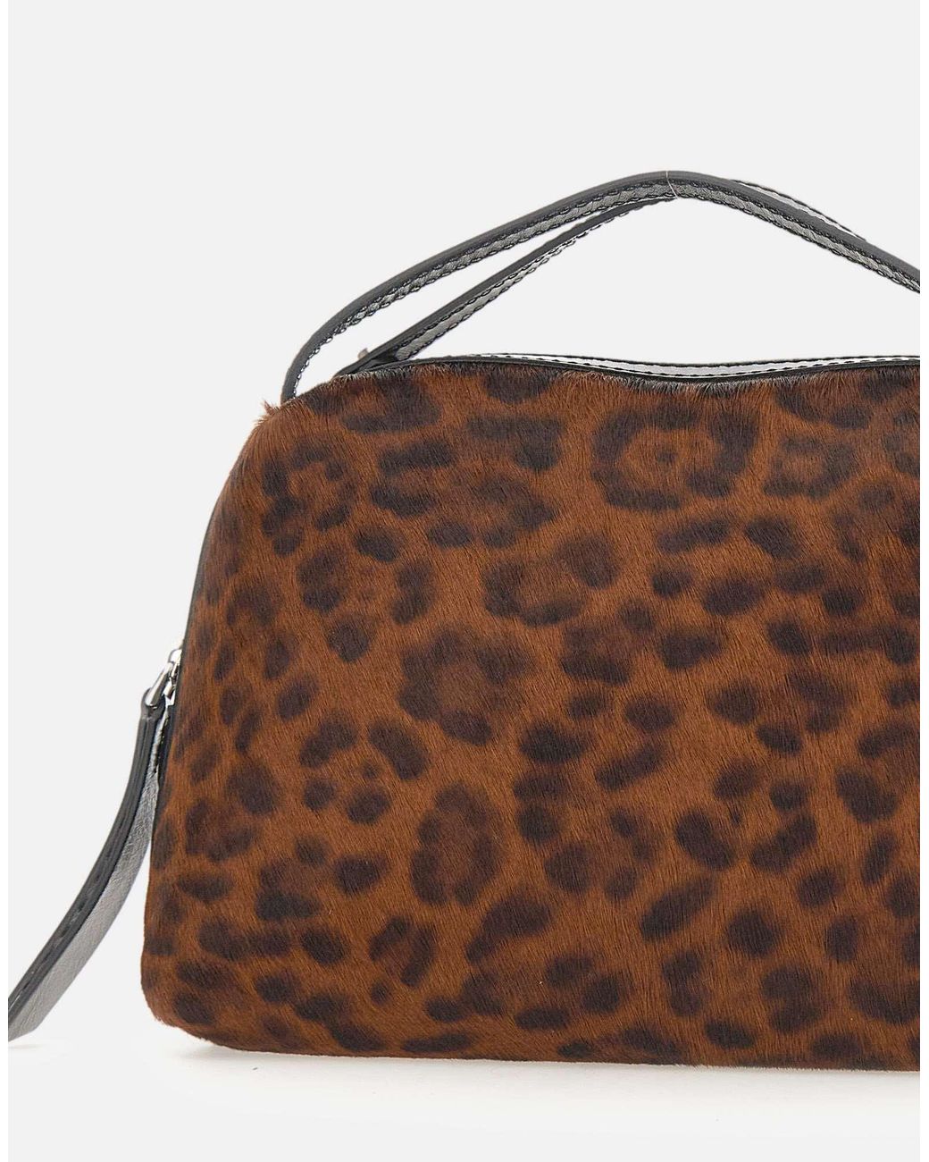Gianni Chiarini Brown Alifa Animal-Print Shoulder Bag
