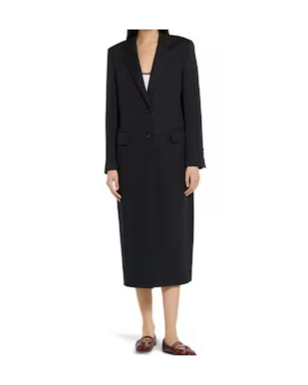 Gucci Blue Collared Button-Up Long Coat