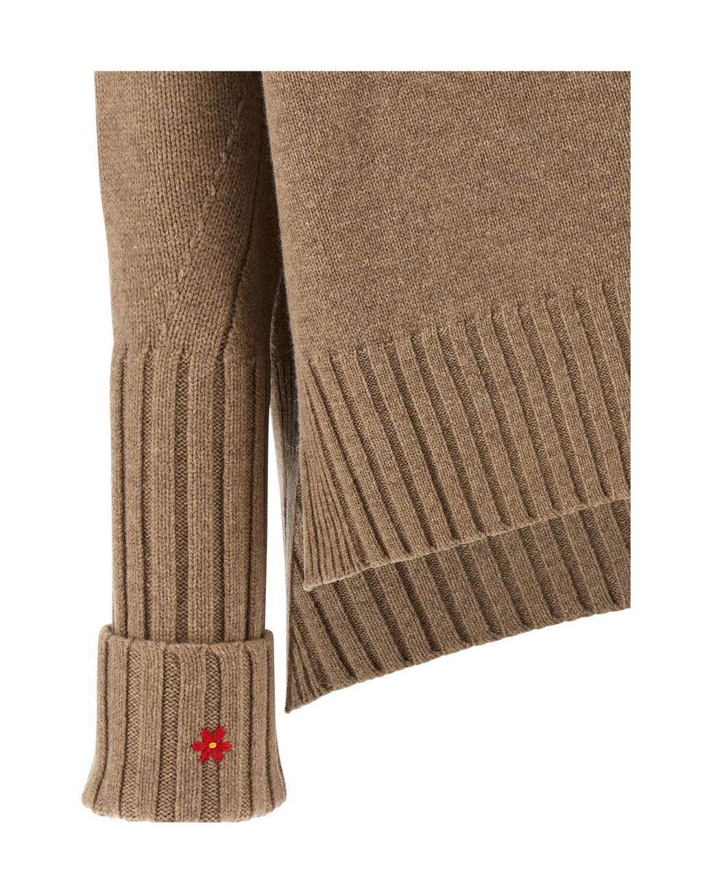 Tory Burch Natural Crewneck Knitted Jumper