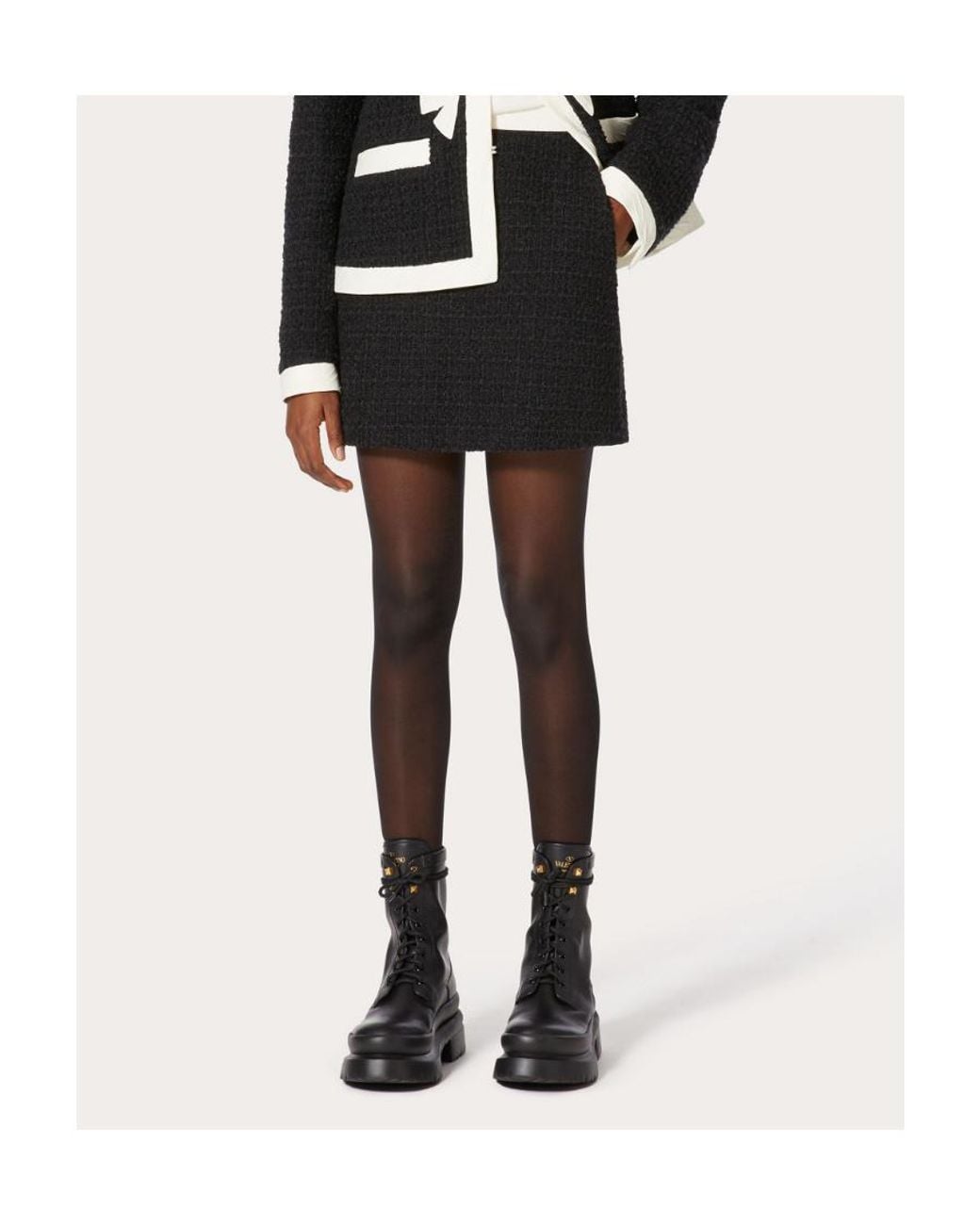 Valentino Black Short Skirt
