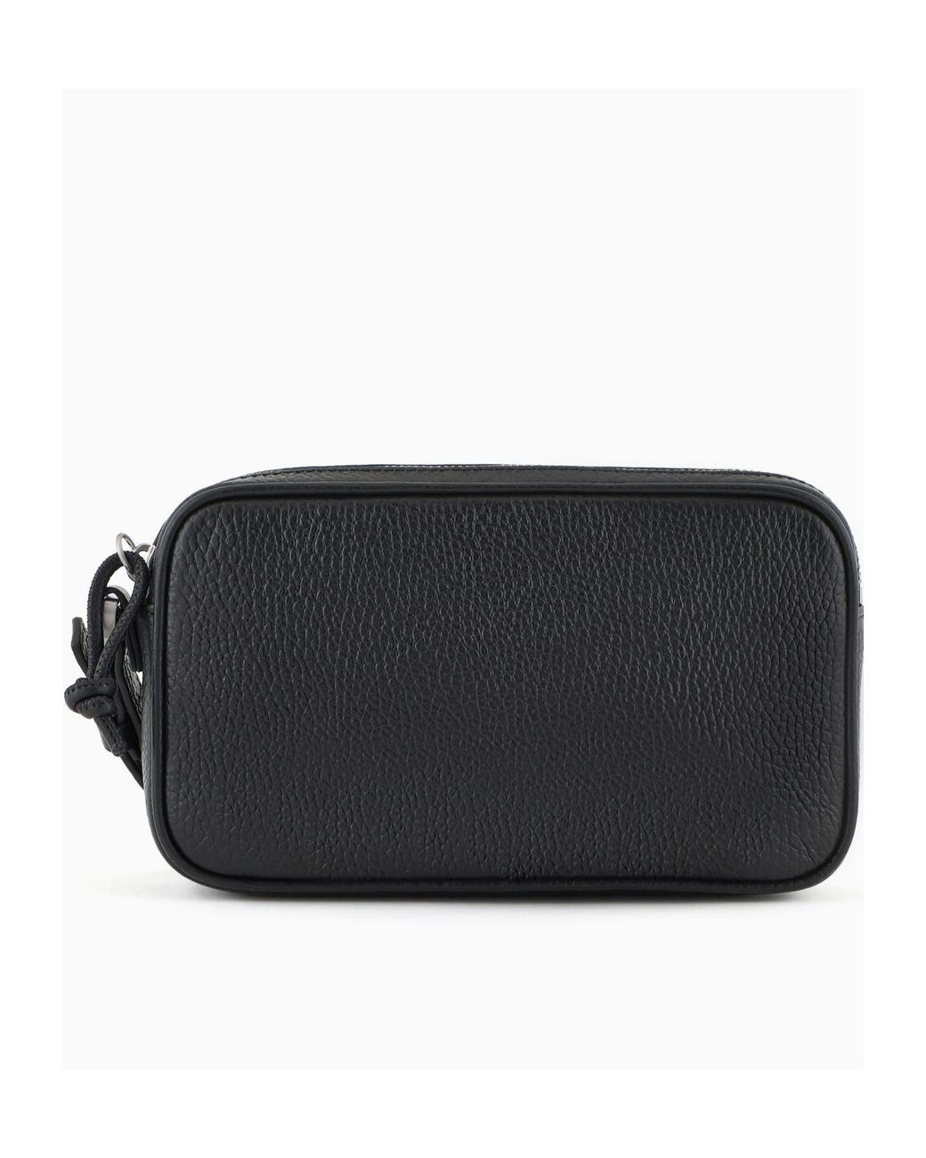 Emporio Armani Black Wrist Strap Clutch Bag for men