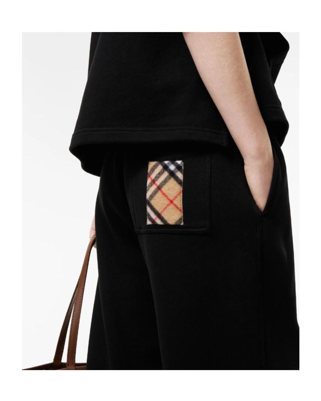 Burberry Black Straight-Leg Drawstring Sweatpants