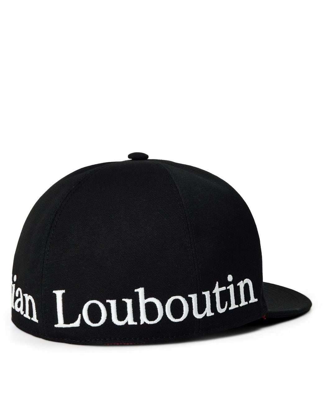 Christian Louboutin Black Flatbrimmed Cap for men