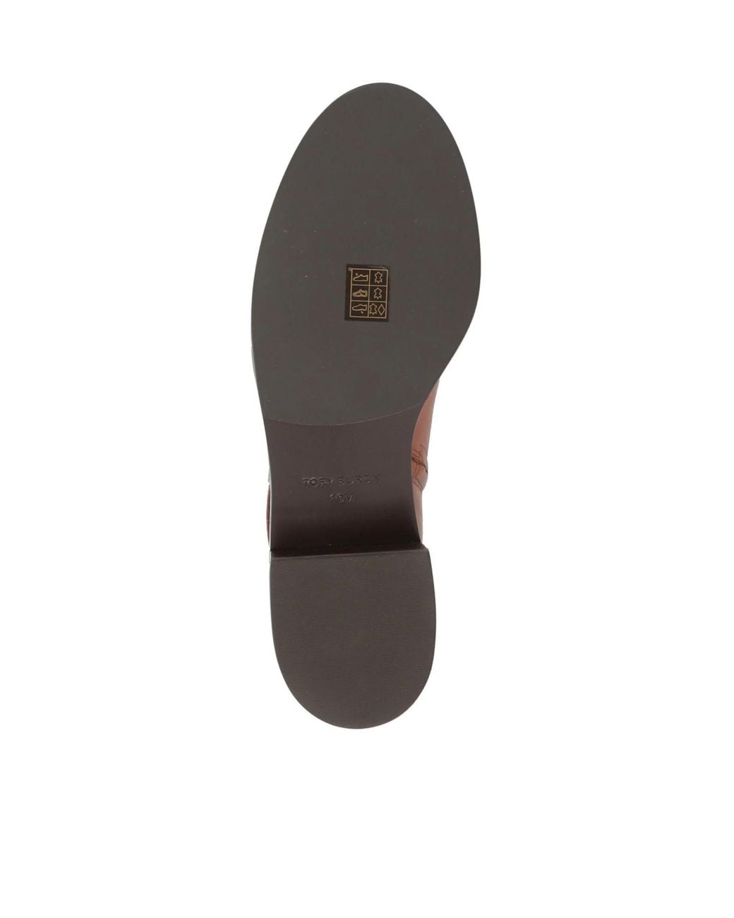 Tory Burch Brown Simple Round-Toe Ankle Boots