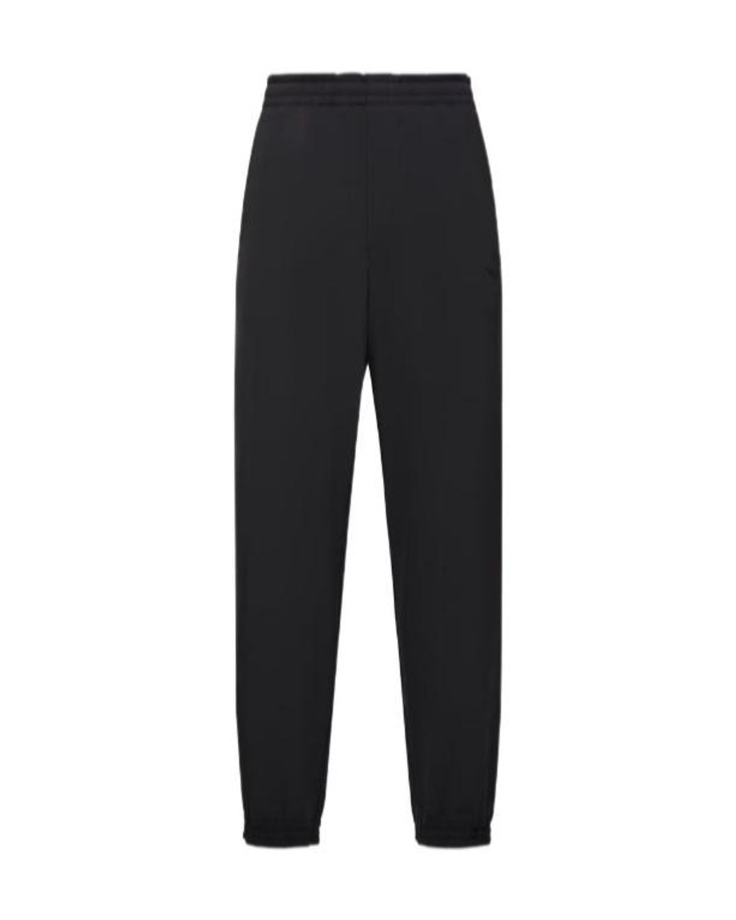 Moncler Black Logo Patch Jogging Pants for men