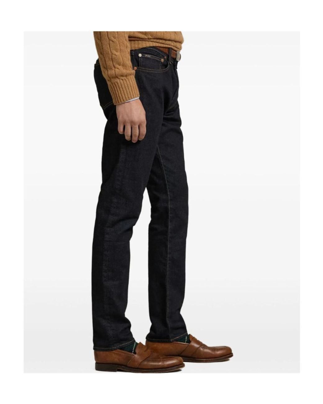 Polo Ralph Lauren Blue Logo-Patch Jeans for men