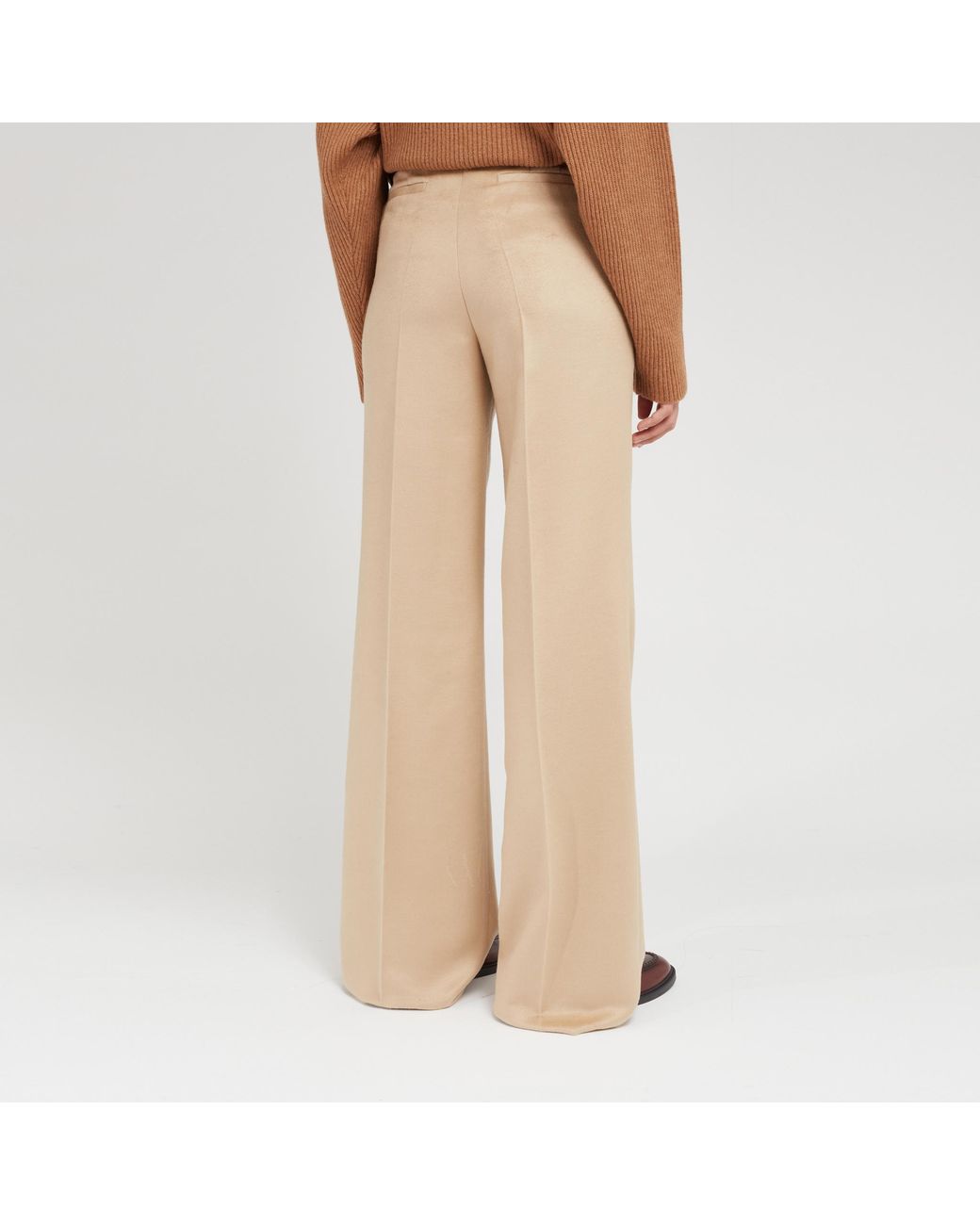 Gabriela Hearst Natural Wide-Leg Trousers