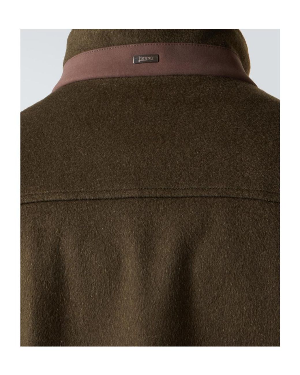 Herno Green Cashmere Jacket for men