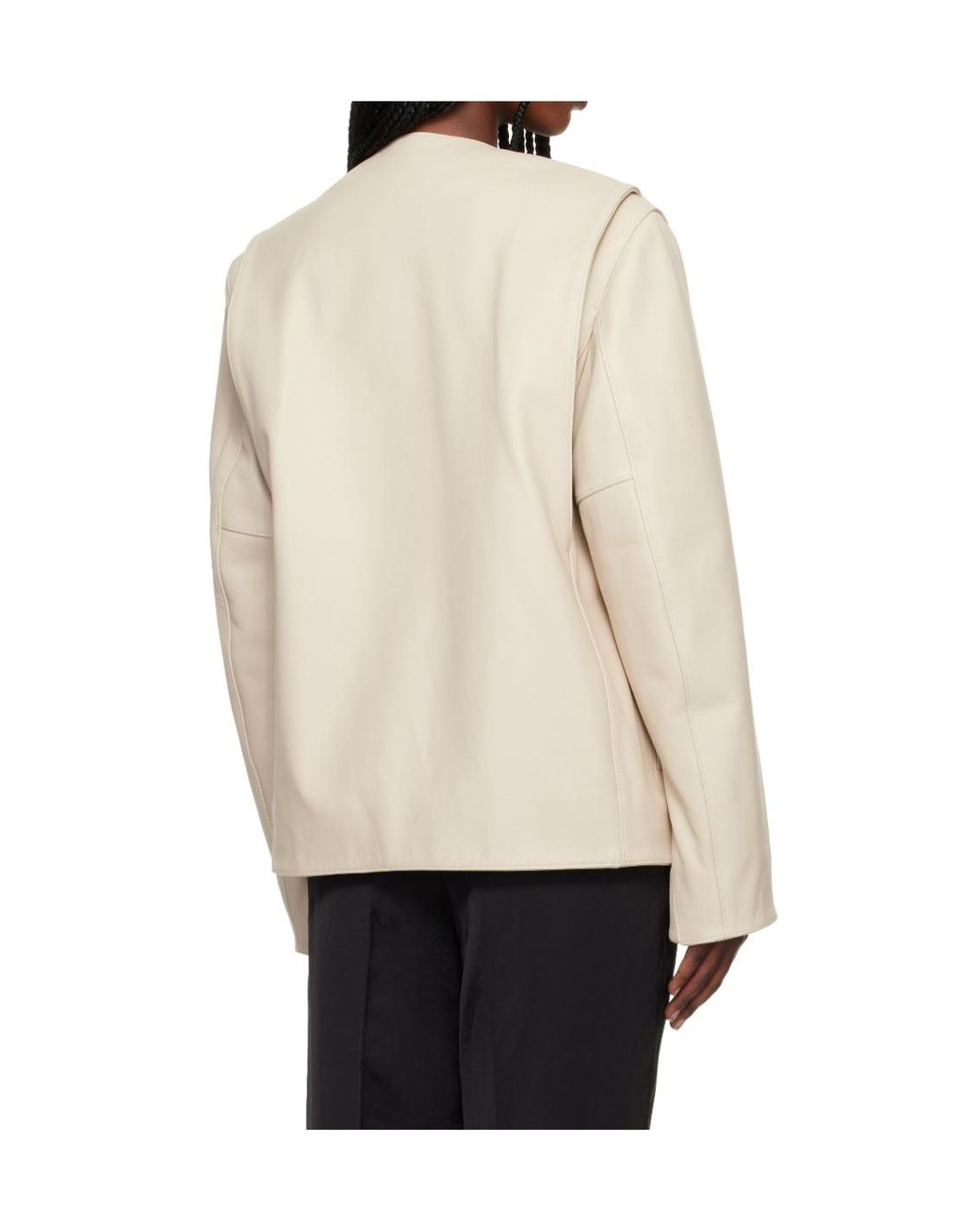 Totême Natural Crew Neck Jacket