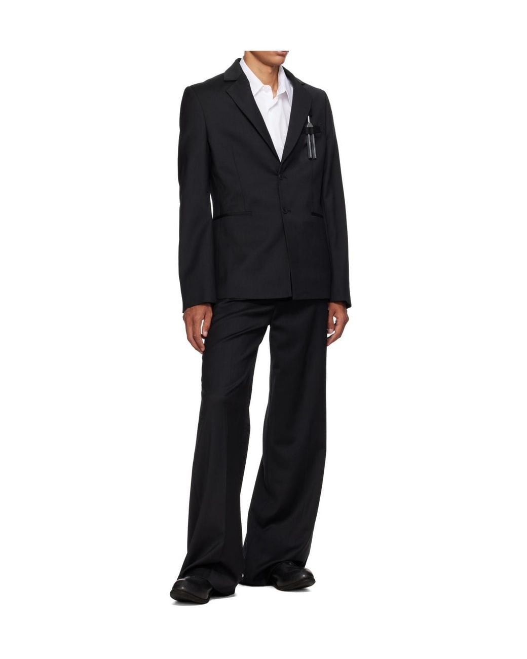 HELIOT EMIL Black Diapason Blazer for men