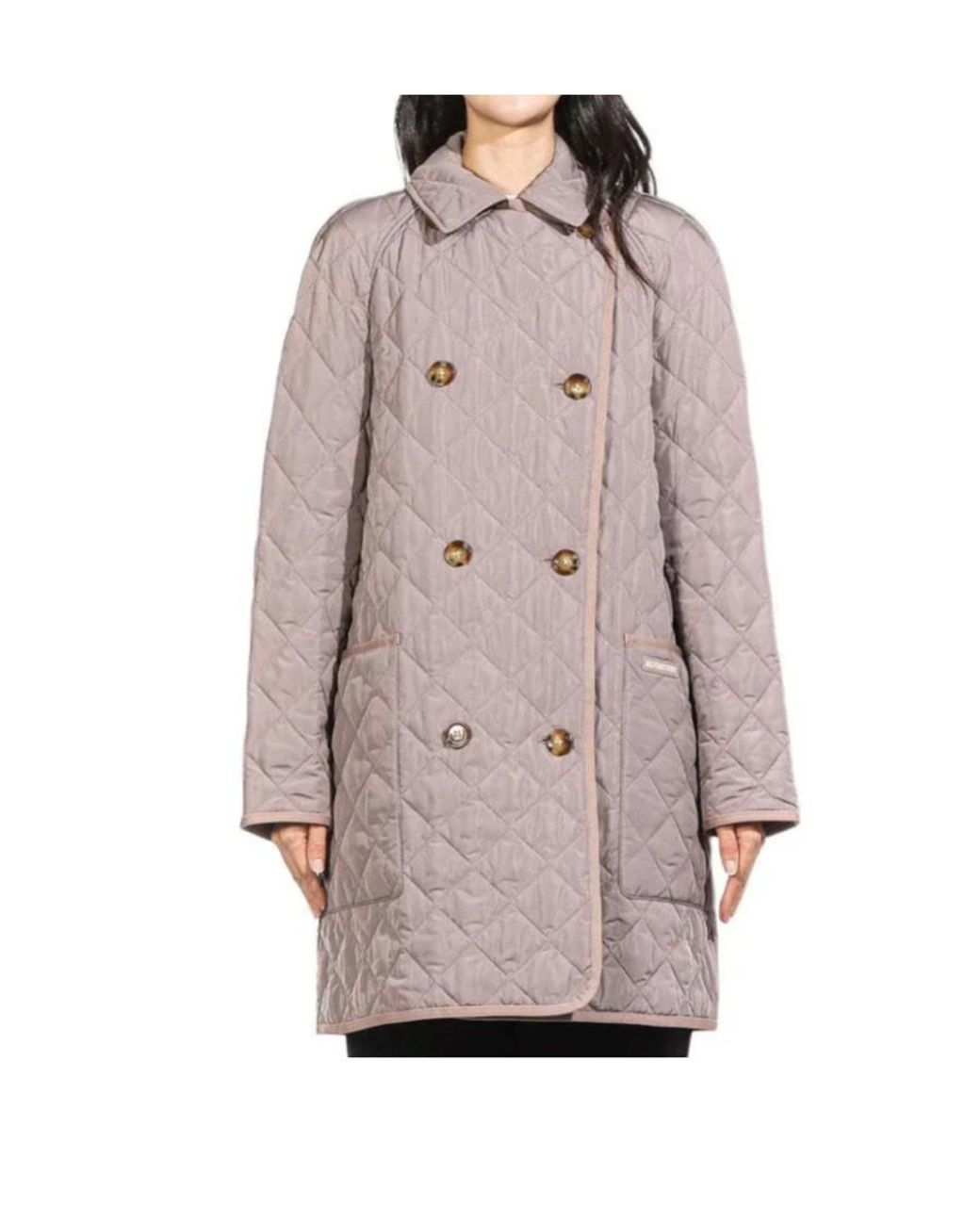 Burberry Brown Quilted Coat