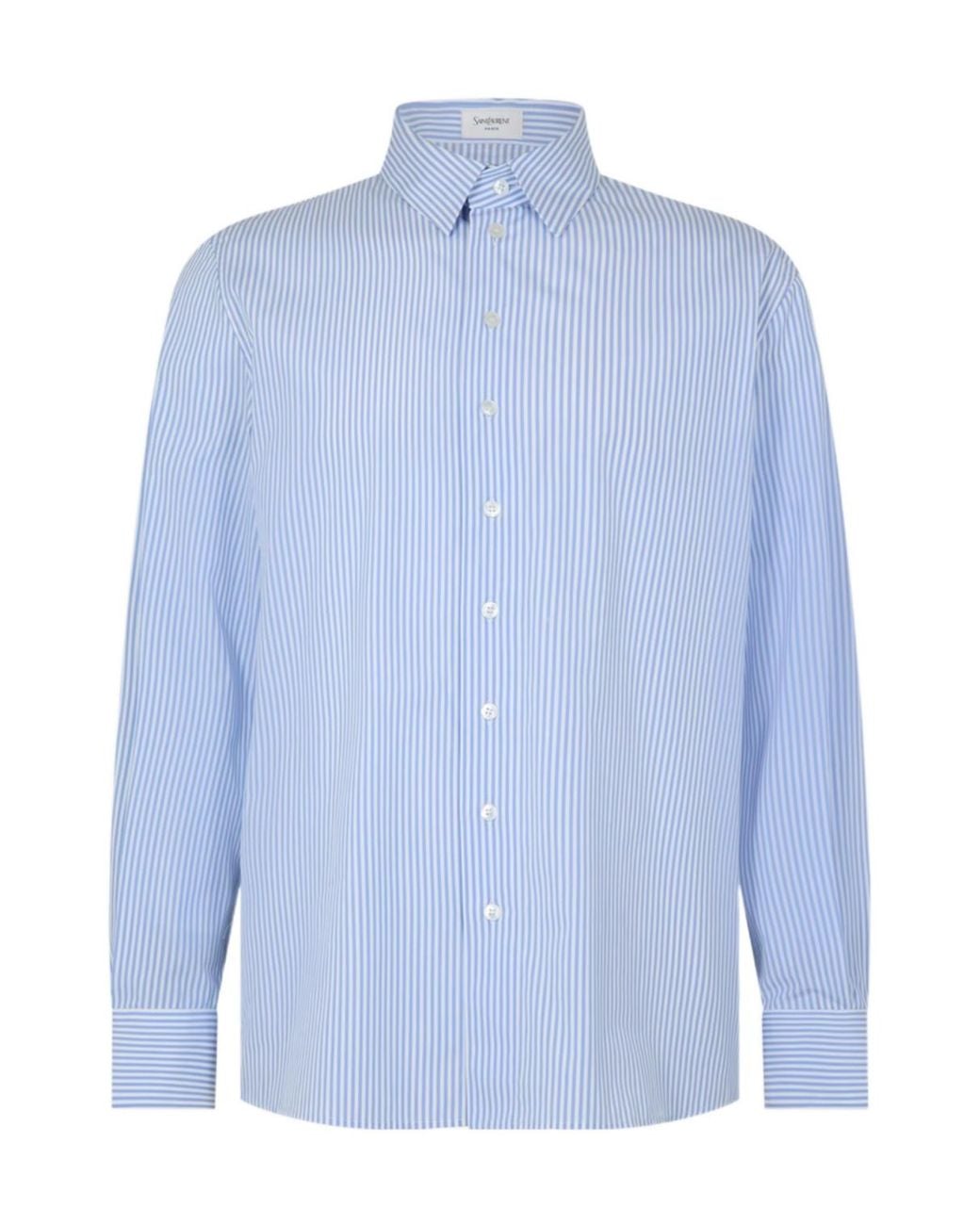Saint Laurent Blue Chemise Long Sleeve Shirt for men