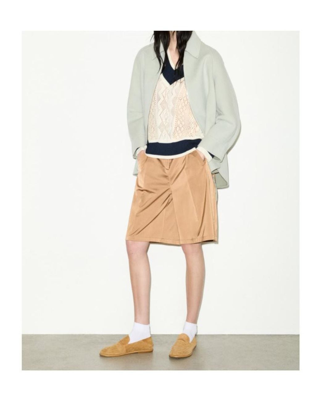 MAX&Co. Gray Double-Woven Wool Jacket