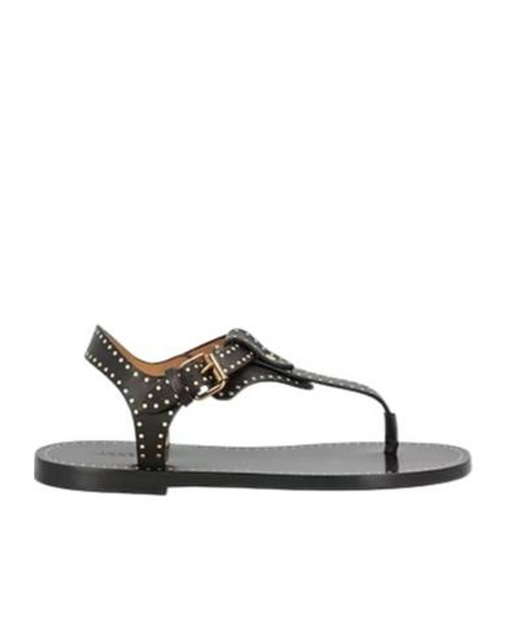 Isabel Marant Gray Slingback Thong Sandals