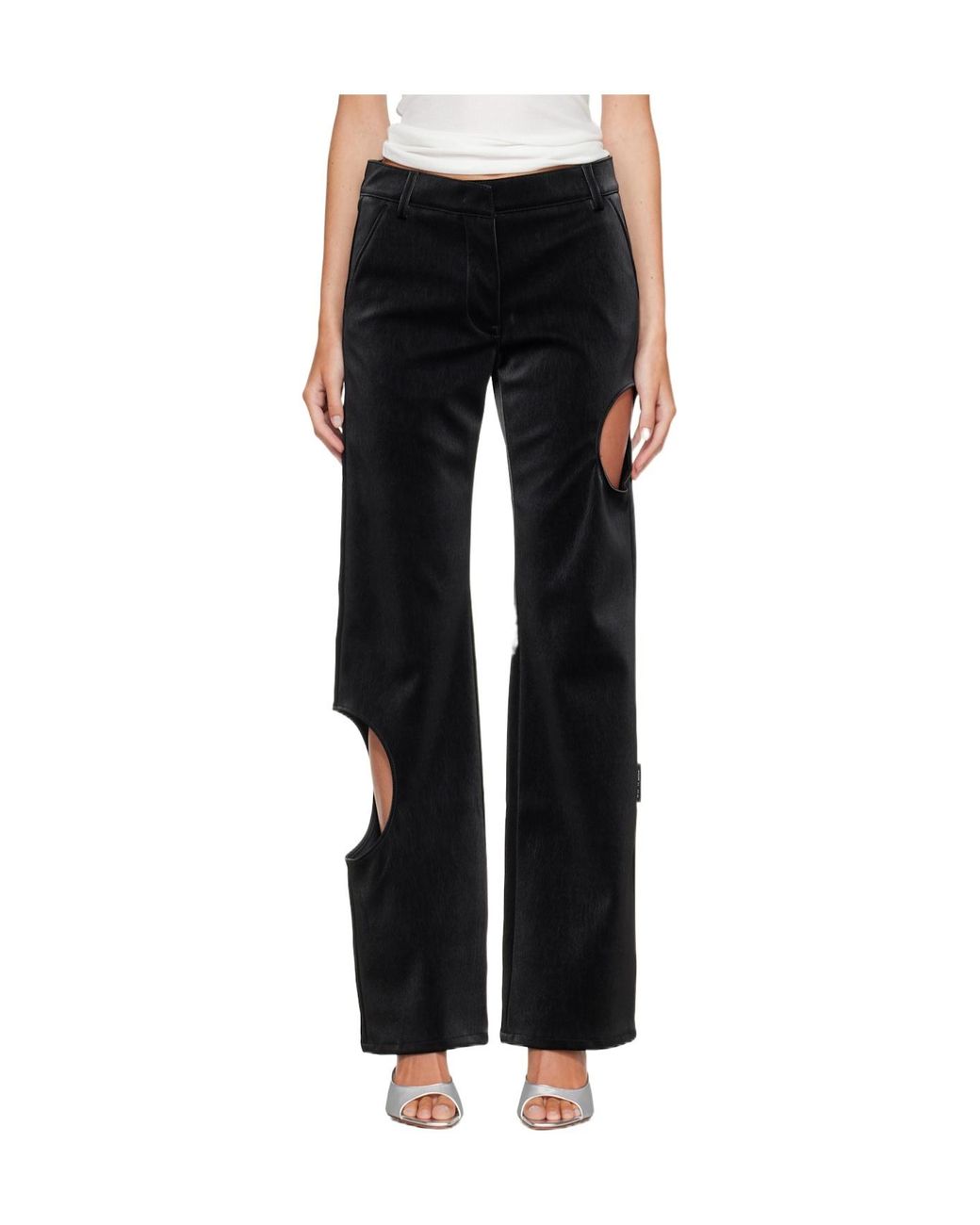 Off-White c/o Virgil Abloh Black Meteor Cut-Out Pants