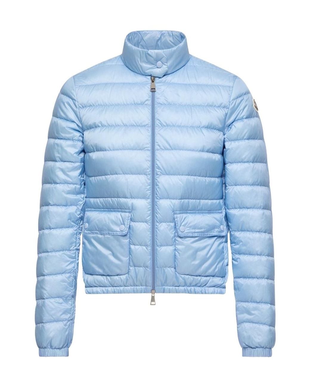 Moncler Blue Lans Short Down Jacket