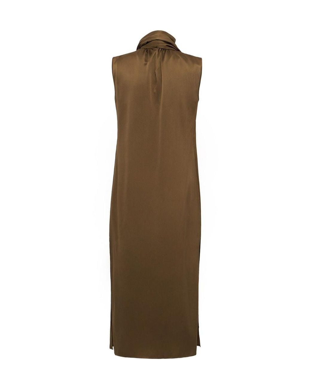 GIUSEPPE DI MORABITO Natural Scarf-Collar Dress