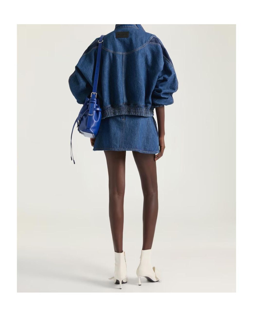 Givenchy Blue Mini Cocoon Skirt