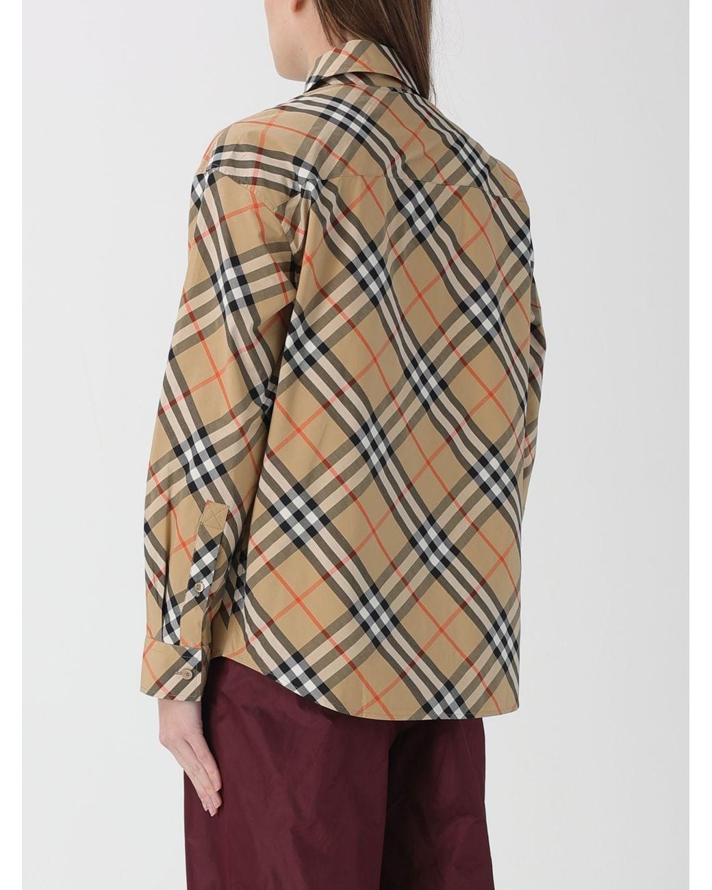 Burberry Gray Slim-Fit Checked Shirt