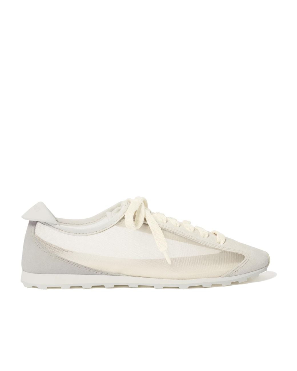 Jacquemus White The Tennis Mesh-Panelled Lace-Up Sneakers