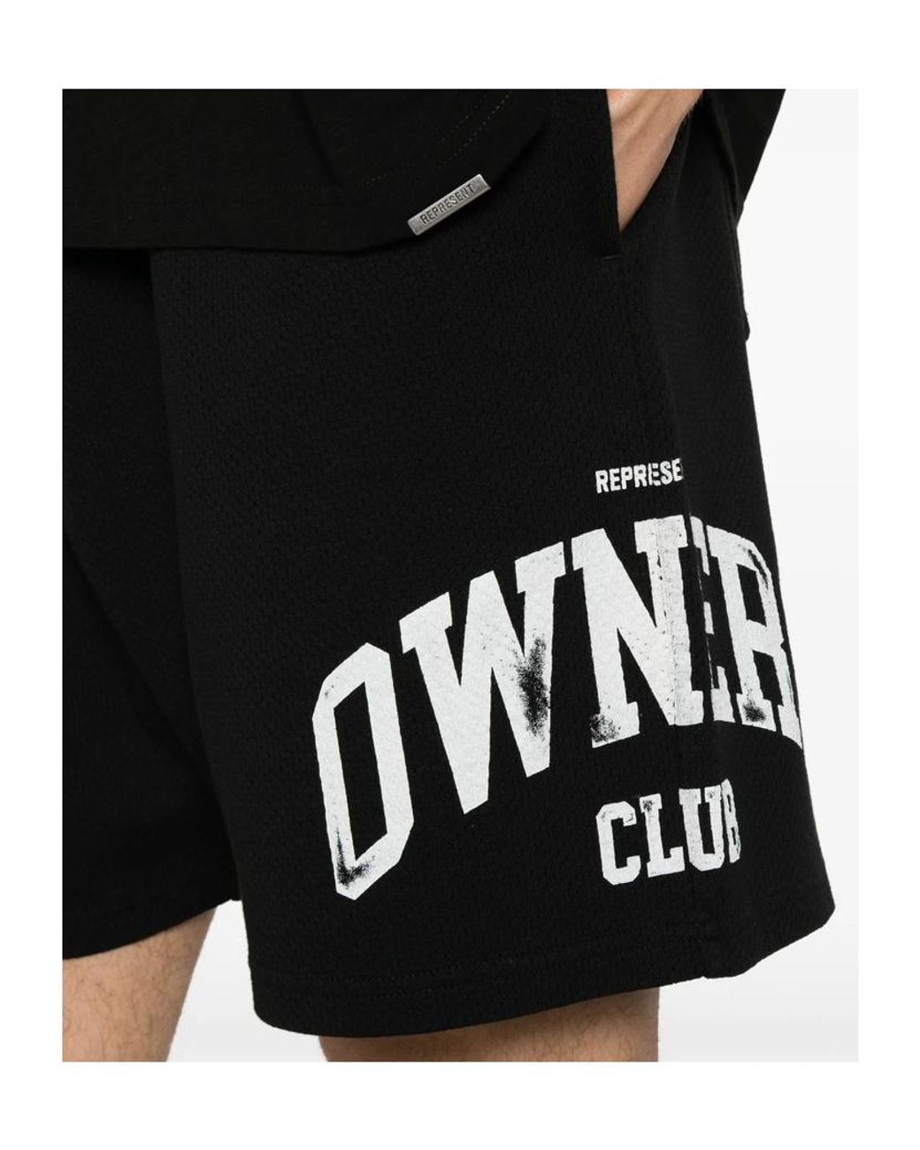 Represent Black Owners Logo-Print Shorts for men