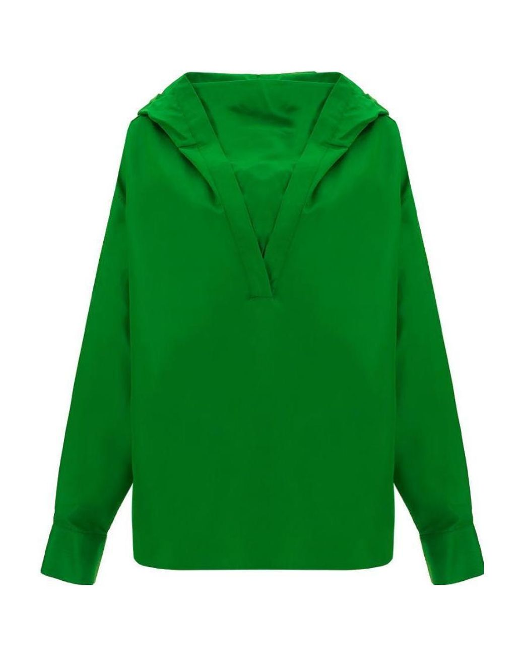 Valentino Green Hoded Windproof Pullover Jacket