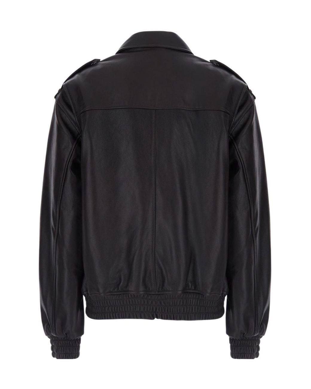 Arma Black Long-Sleeve Leather Jacket