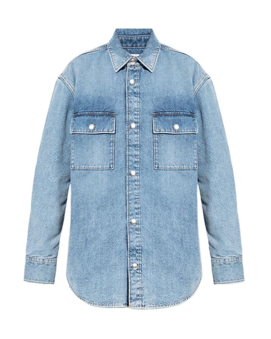 Bottega Veneta Blue Vintage Medium Denim Shirt
