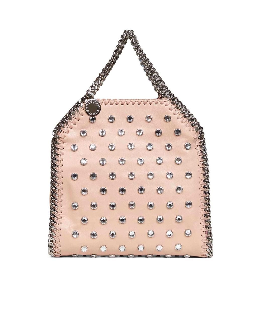 Stella McCartney Pink Embellished Chain Tote Bag