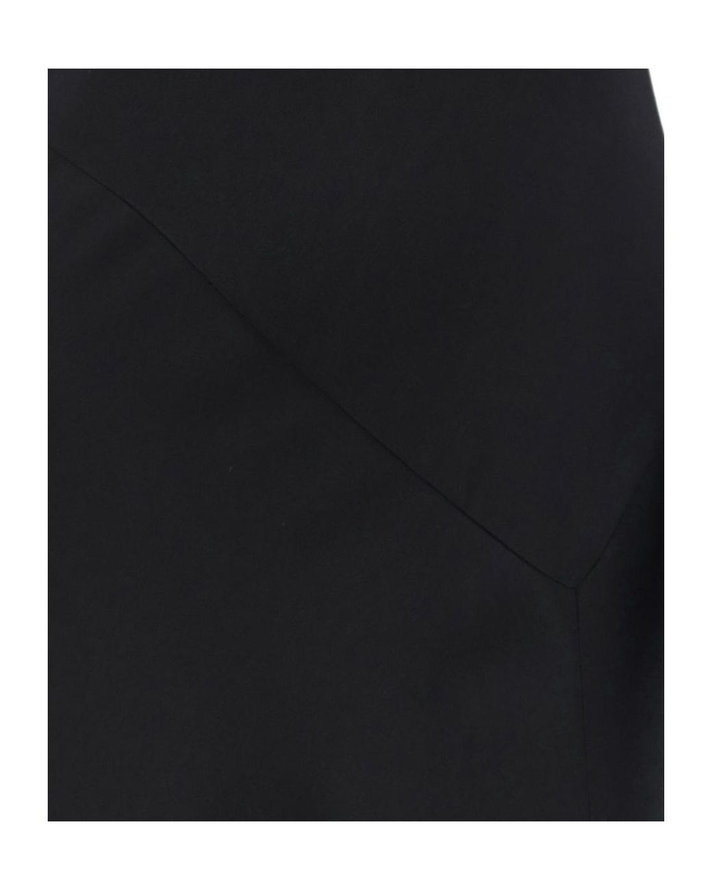 Alberta Ferretti Black One-Shoulder Satin Gown