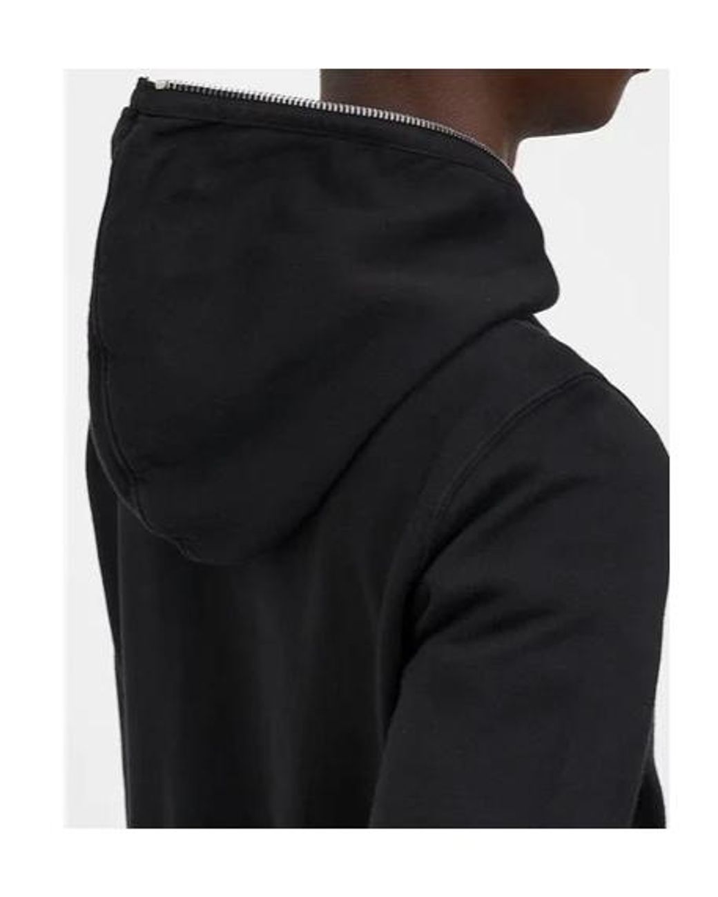 Rick Owens Blue Gimp Zip-Up Hoodie for men