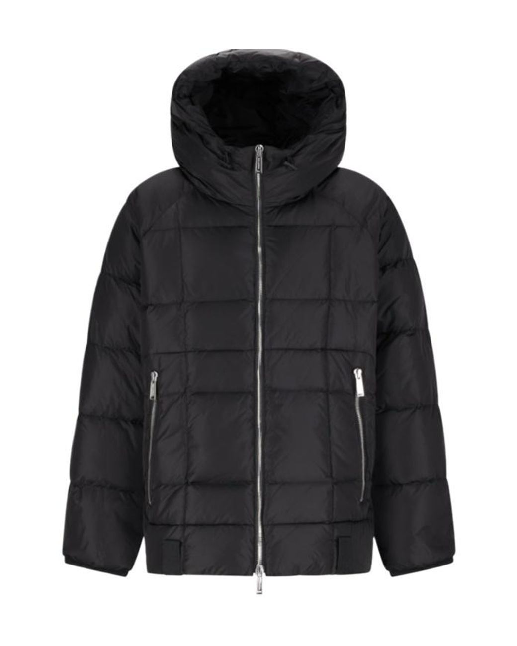 DSquared² Black Hooded Puffer Jacket for men