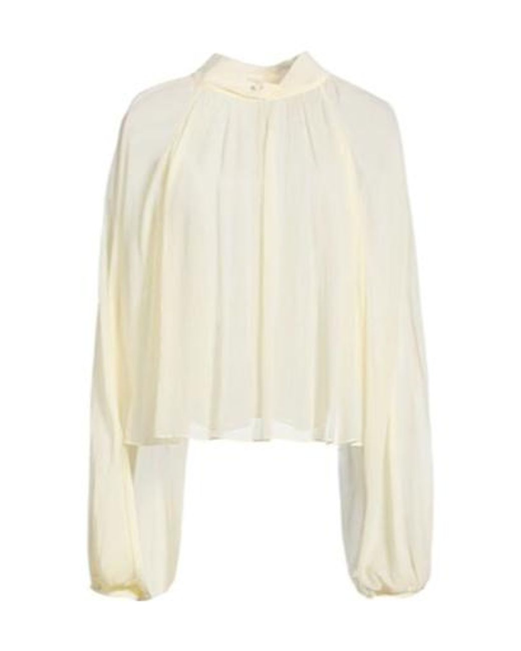 MAX&Co. White Long Sleeve Solid Color Shirt