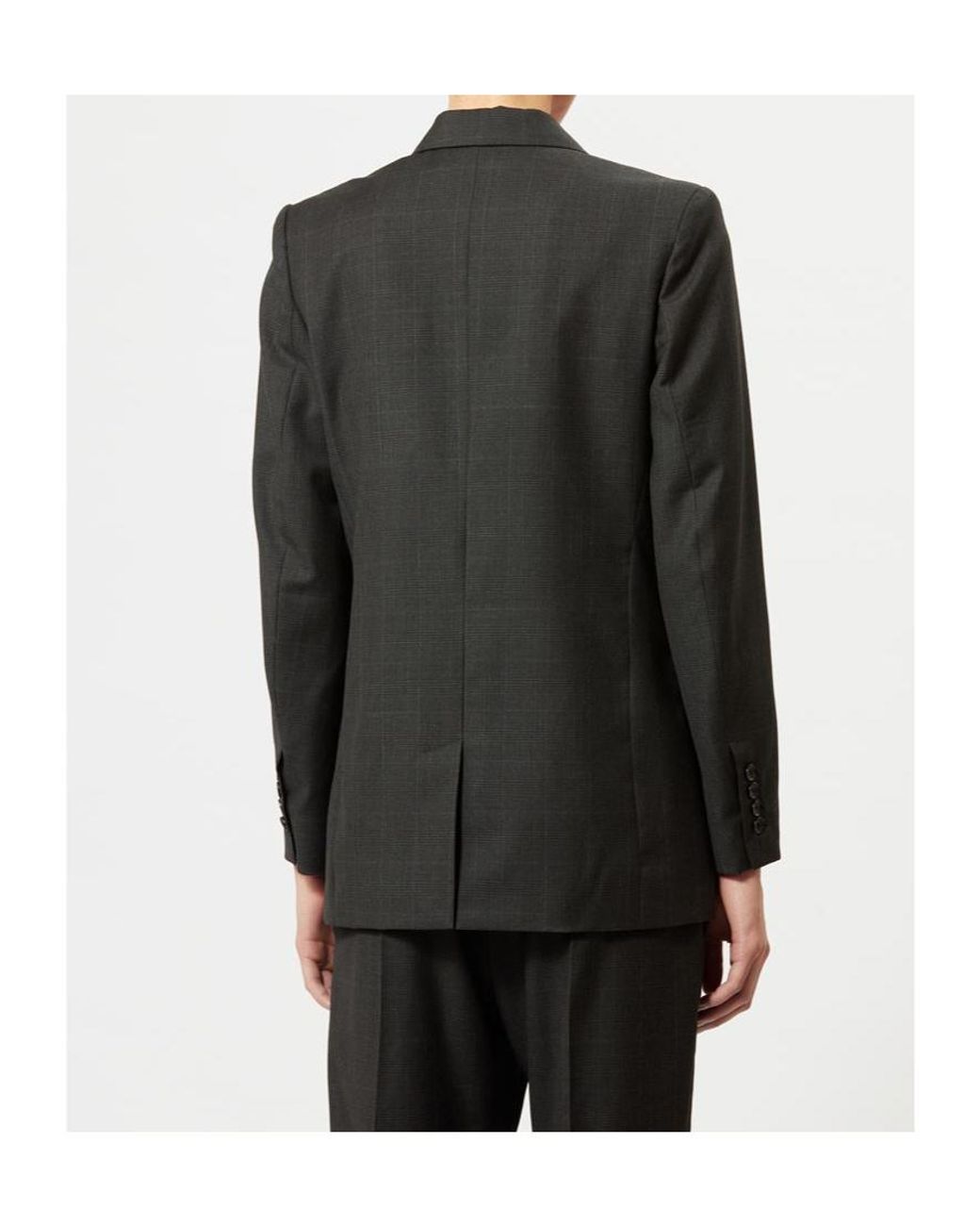 Isabel Marant Blue Checked Double Breasted Blazer