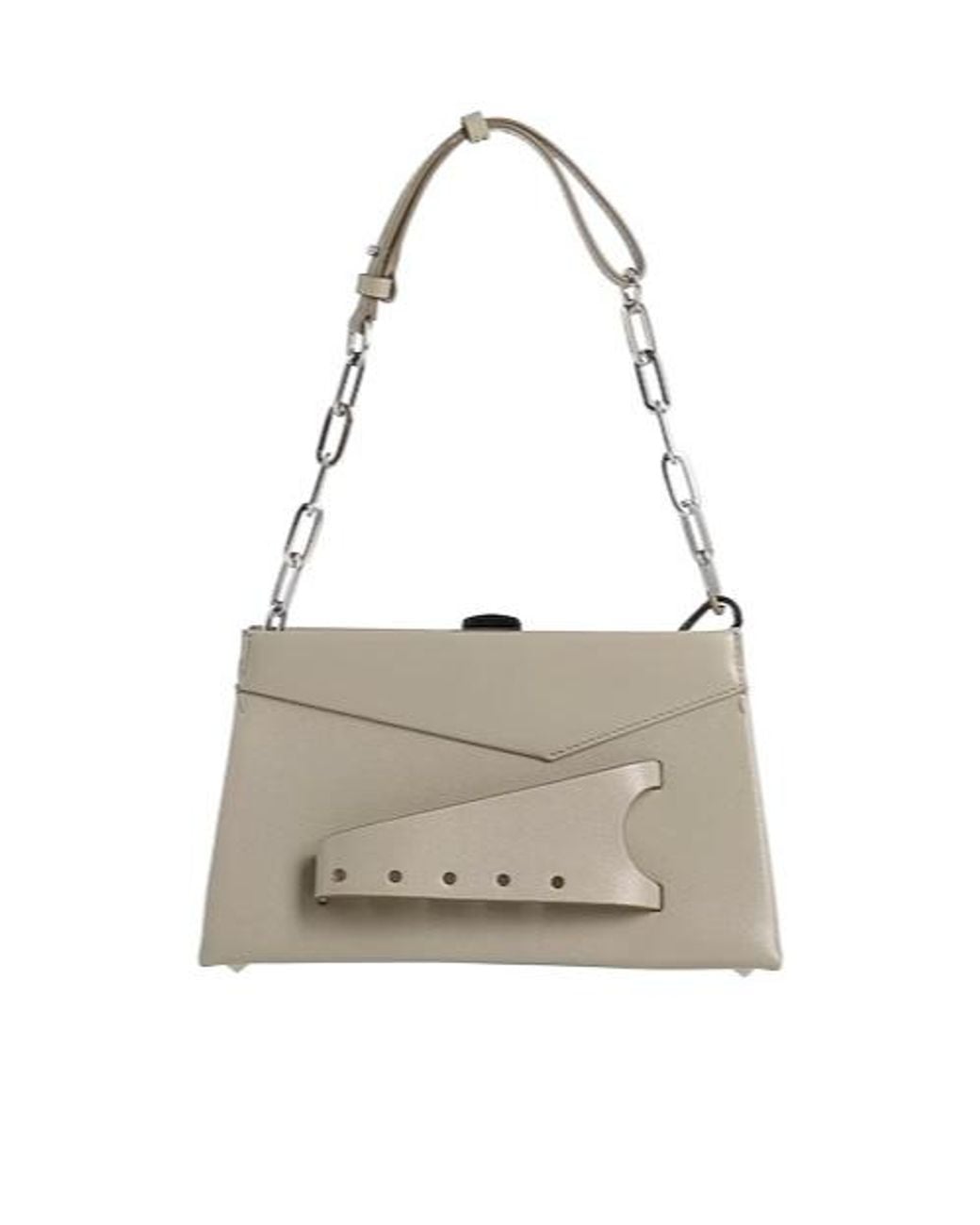 Maison Margiela White Leather Handbag