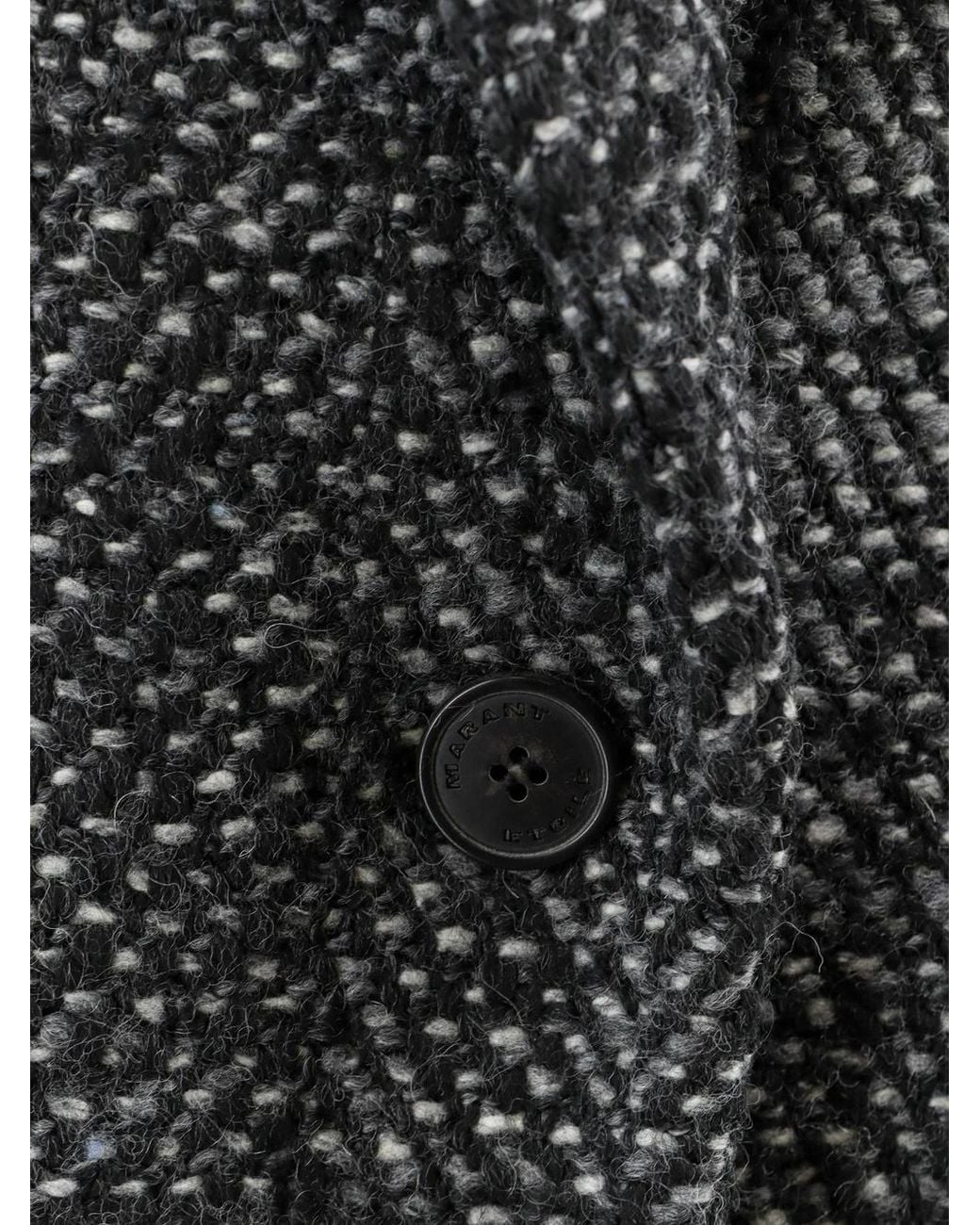 Isabel Marant Black Textured Singlebutton Blazer