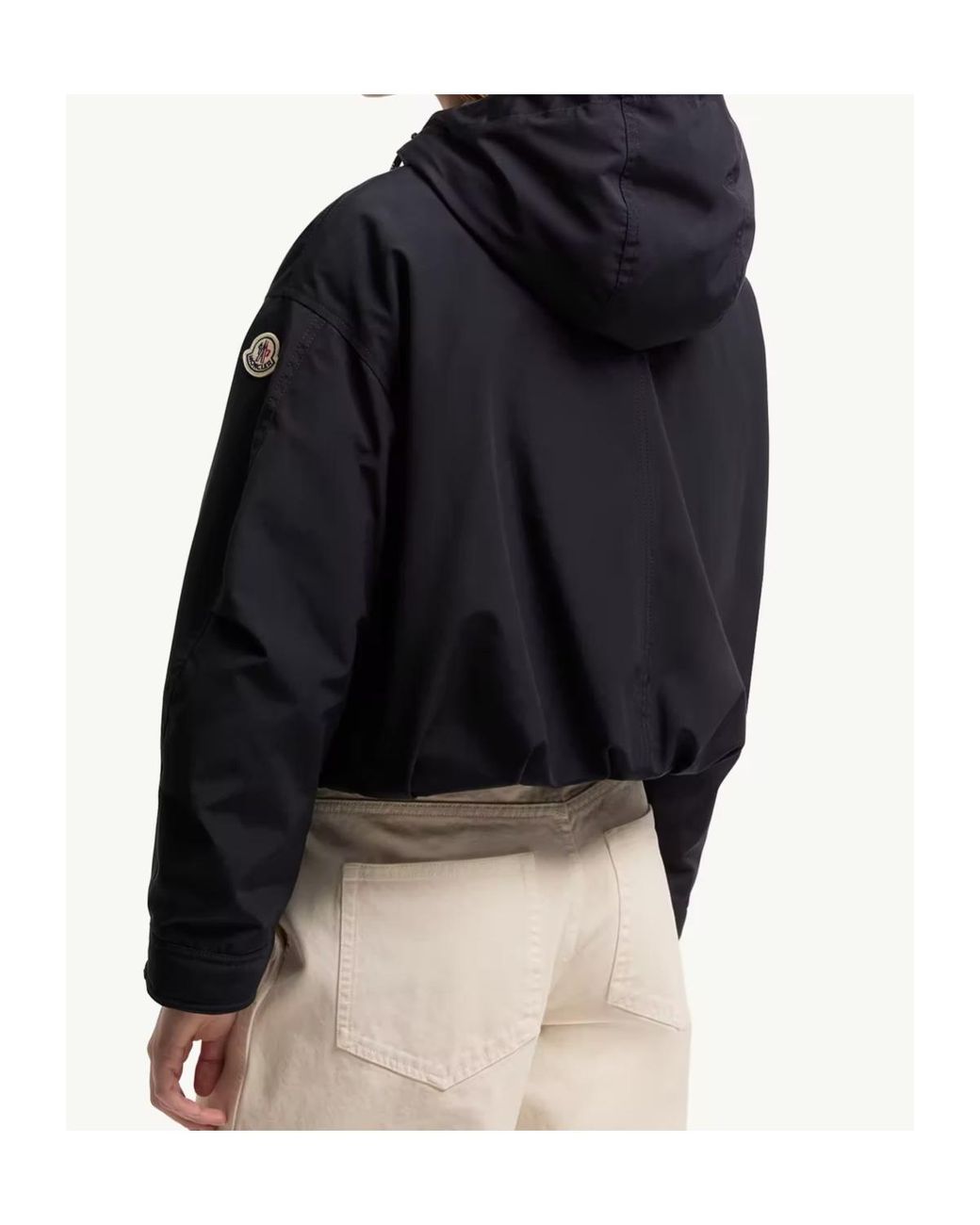 Moncler Blue Eucalyptus Hooded Short Jacket