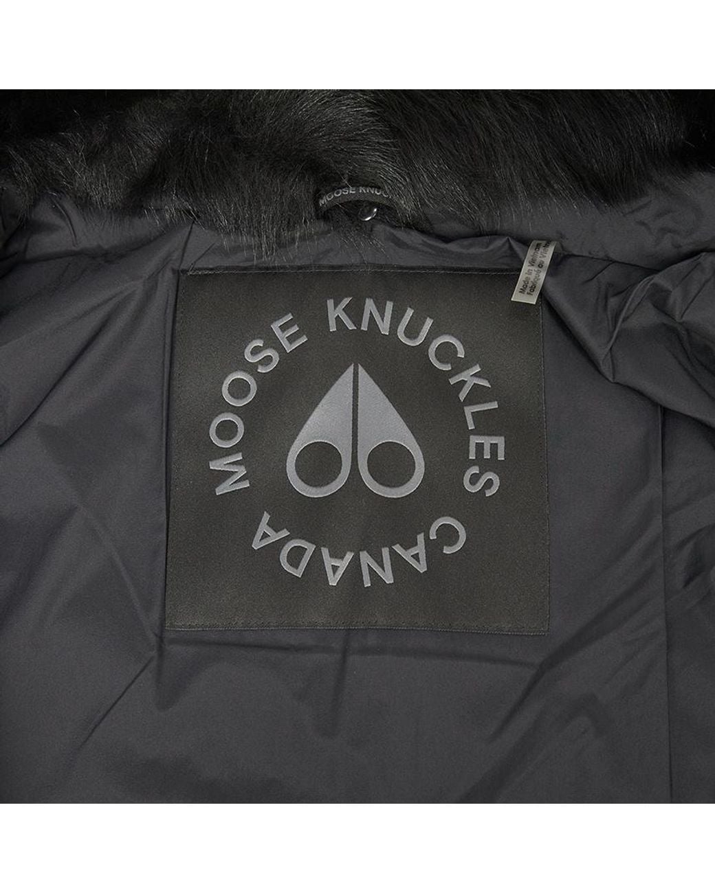 Moose Knuckles Black Belle Dune Padded Coat