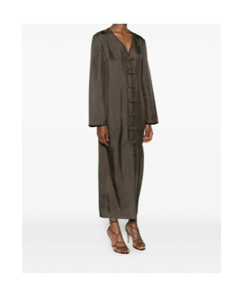 Rohe Gray Pankou Closure Dress