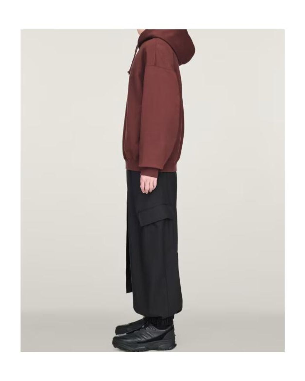 Y-3 Purple Logo-Print Drawstring Hoodie for men