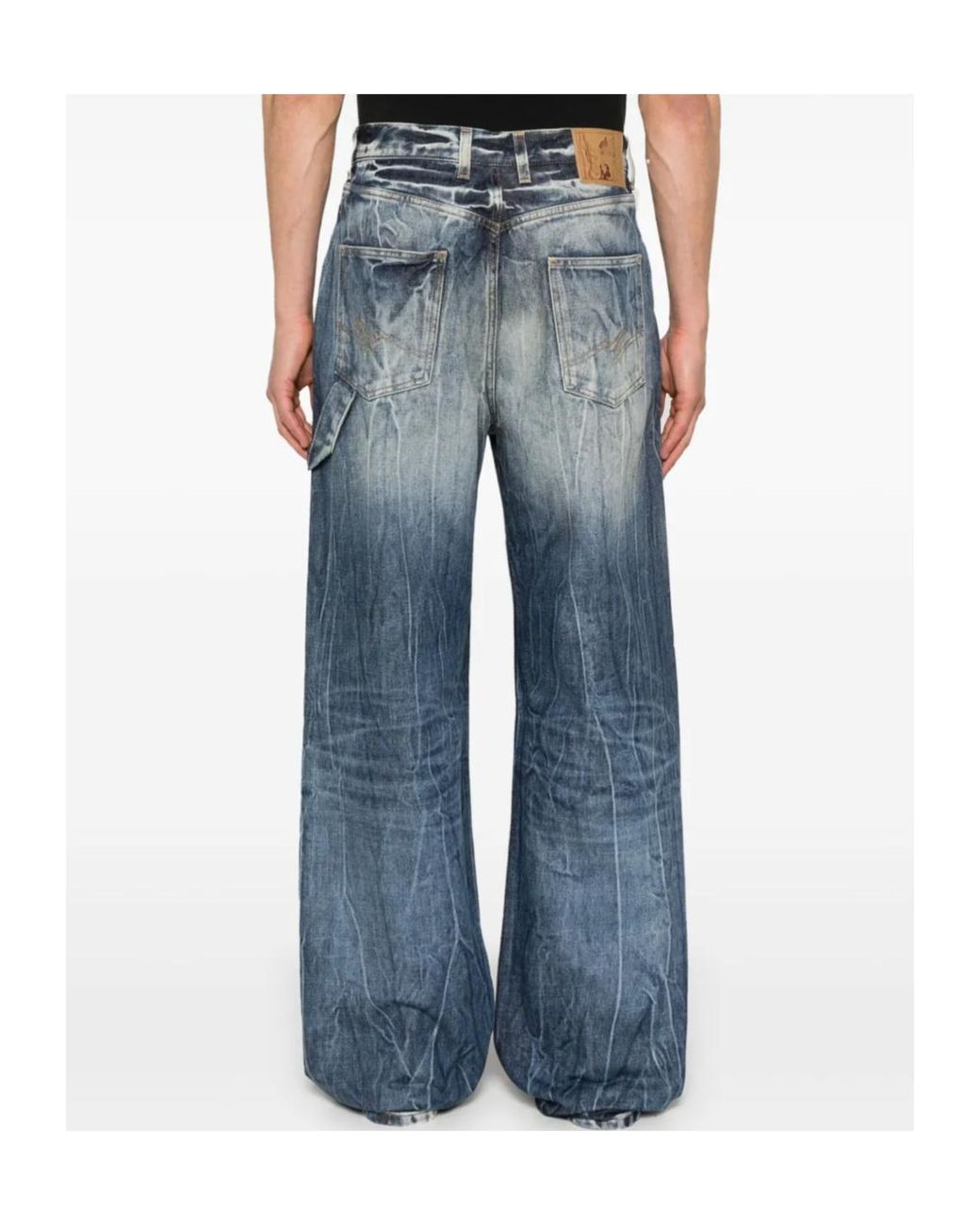 Martine Rose Blue Wide-Leg Jeans for men