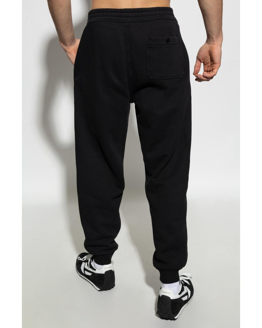 Tom Ford Black Drawstring Trousers for men