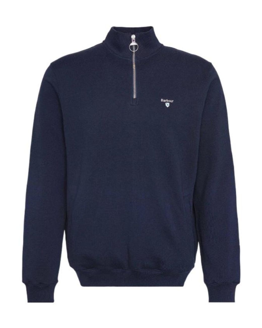Barbour Blue Beckhill Half-Zip Sweatshirt for men