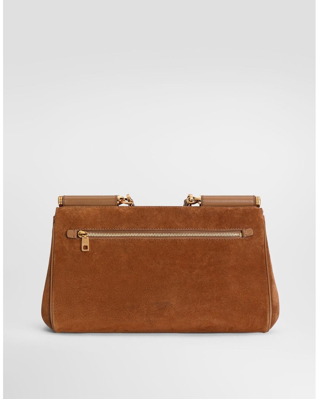 Dolce & Gabbana Brown Sicily Foldover Top Tote Bag