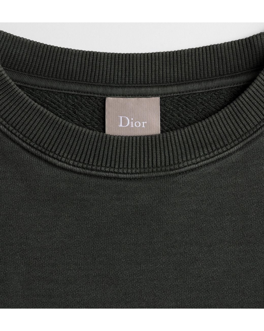 Dior Gray Homme Patch Pocket Fleece Sweatshirt for men