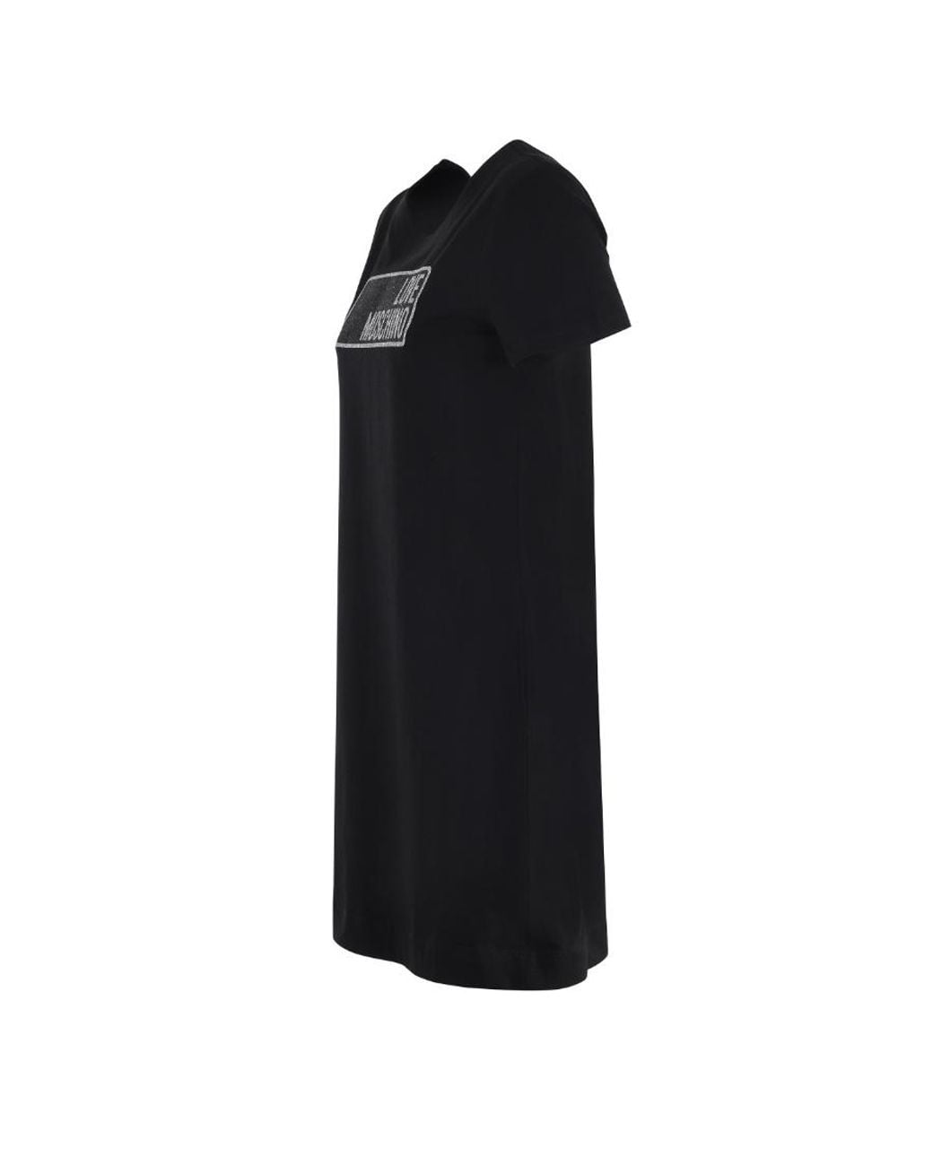Moschino Black Logo T-Shirt Dress