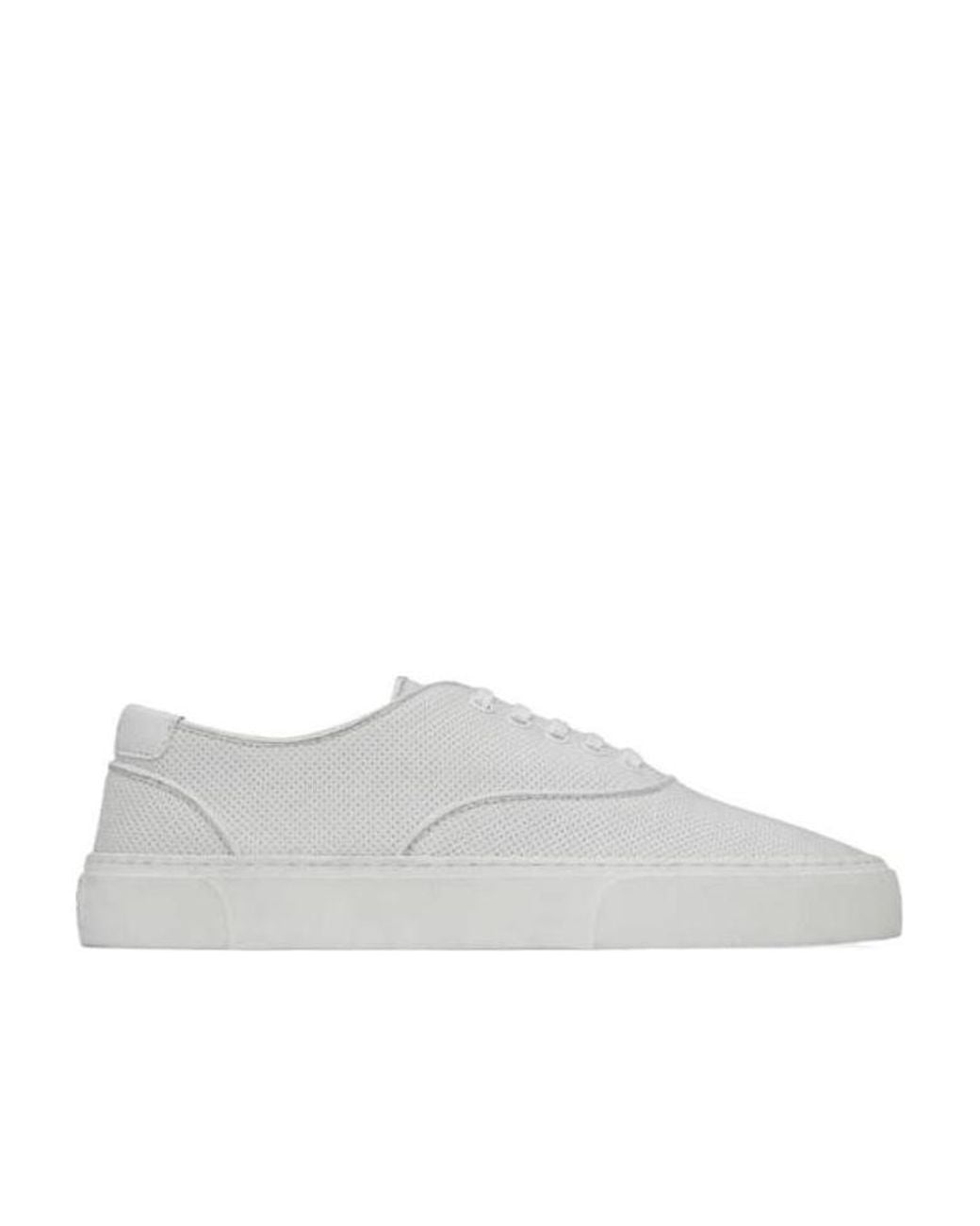 Saint Laurent White Venice Low-Cut Casual Shoes